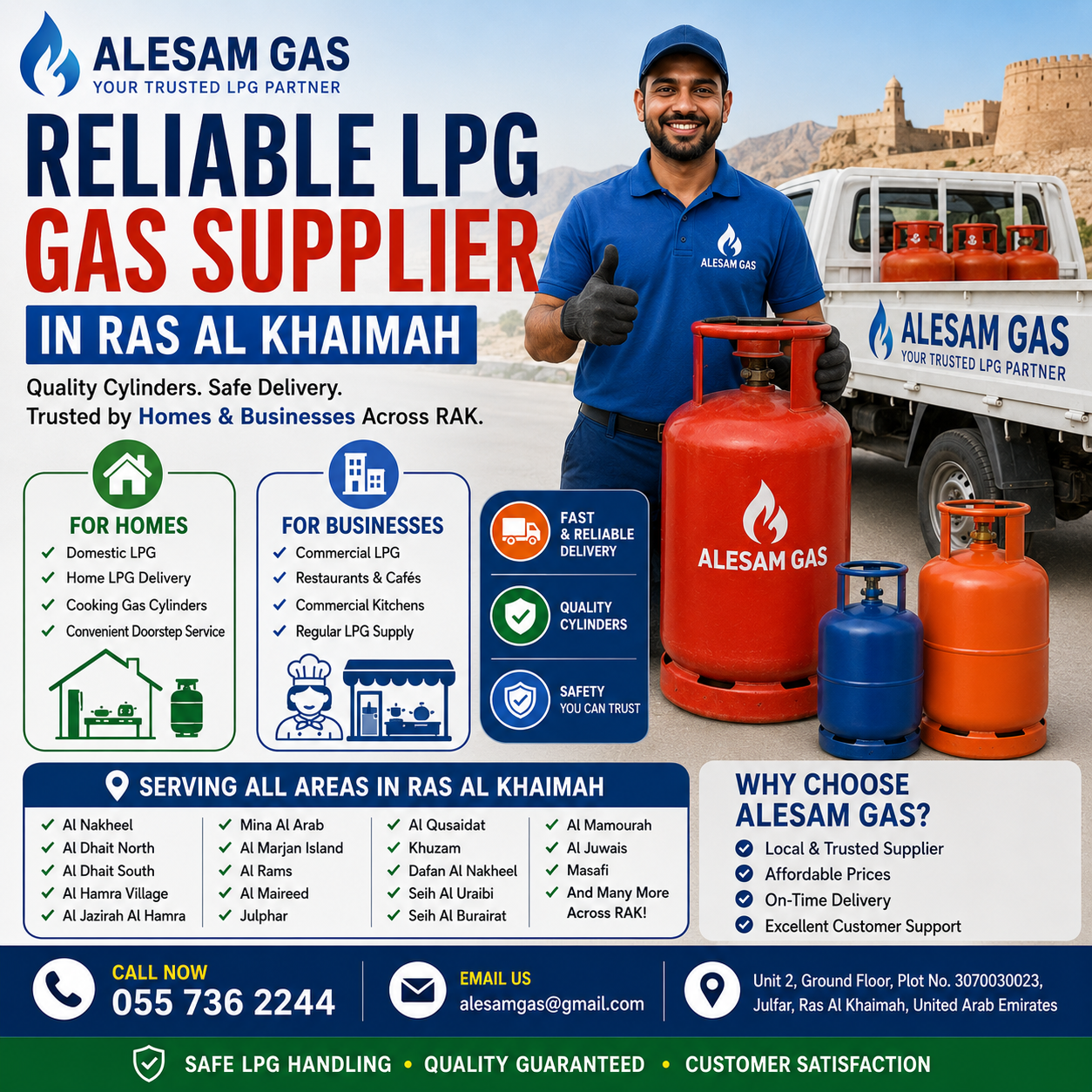How to Choose the Best LPG Gas Supplier in Ras Al Khaimah