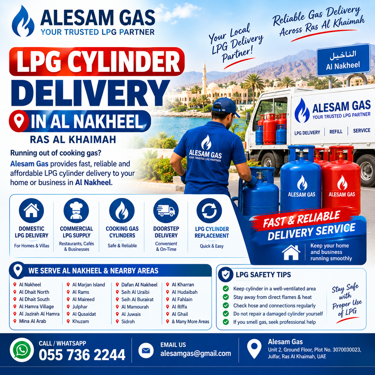Alesam Gas LPG Delivery Poster